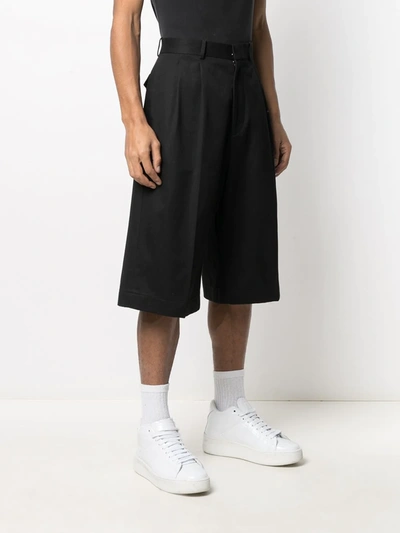 Shop Alexander Mcqueen Loose Tailored Shorts In Black
