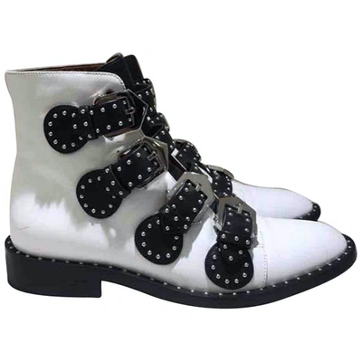 Pre-owned Givenchy White Leather Boots