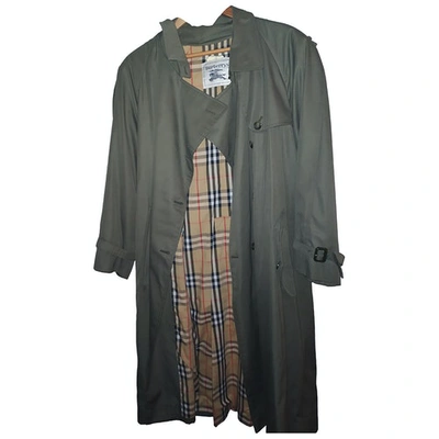 Pre-owned Burberry Green Trench Coat