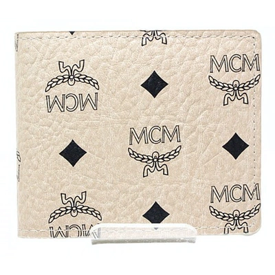 Pre-owned Mcm Beige Leather Wallet