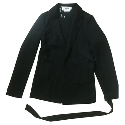 Pre-owned Loewe Black Viscose Jacket