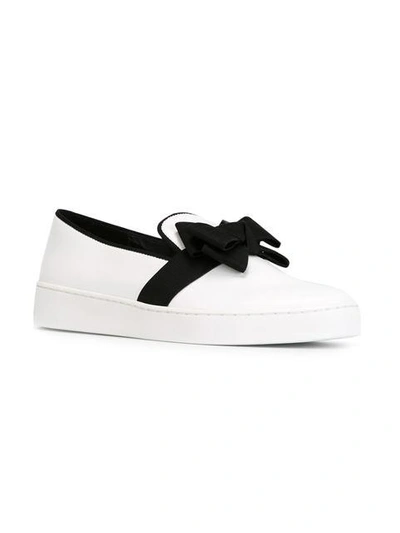 Shop Michael Kors Bow Detail Slip-on Sneakers