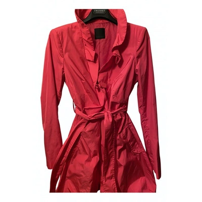Pre-owned Pinko Pink Trench Coat