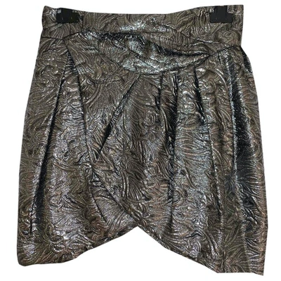 Pre-owned Isabel Marant Wool Mini Skirt In Silver