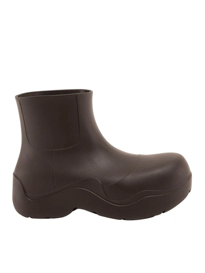 Bottega Veneta The Puddle Ankle Boots In Brown