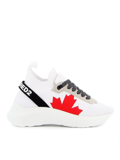 Shop Dsquared2 Speedster Sneakers In White