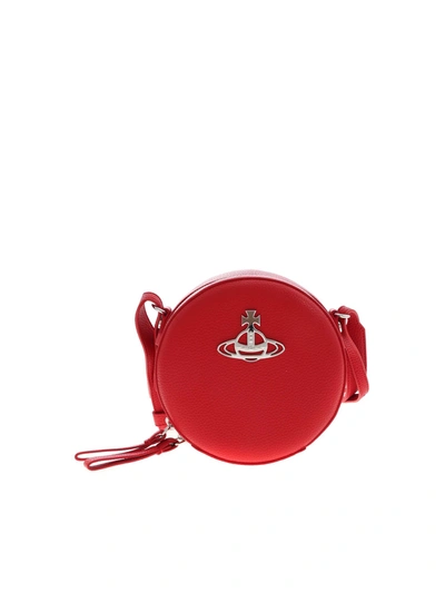 Shop Vivienne Westwood Johanna Round Crossbody Bag In Red