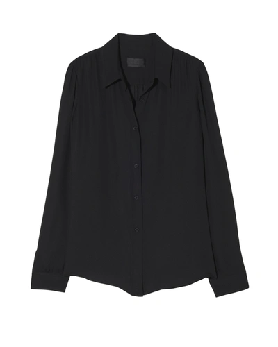 Shop Nili Lotan Veronica Shirt In Black