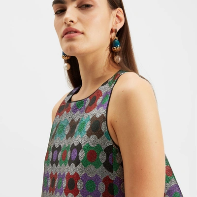 La Doublej Juno Geometric-print Dress In Groovy Dot