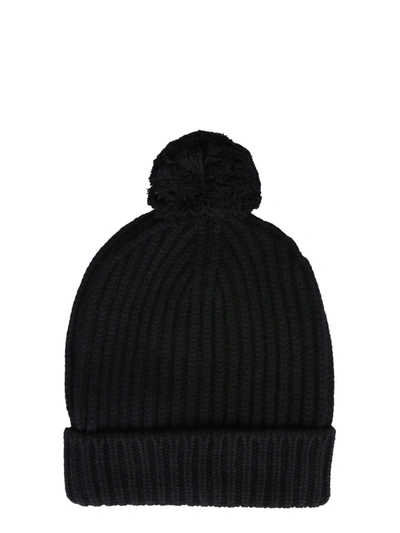Shop Dolce & Gabbana Knitted Hat In Black