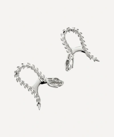 Shop Shaun Leane Serpent's Trace Cufflinks In Silver