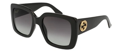Shop Gucci Gg 0141 Square Sunglasses In Grey
