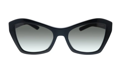Shop Prada Pr 07xs 1ab0a7 Butterfly Sunglasses In Black