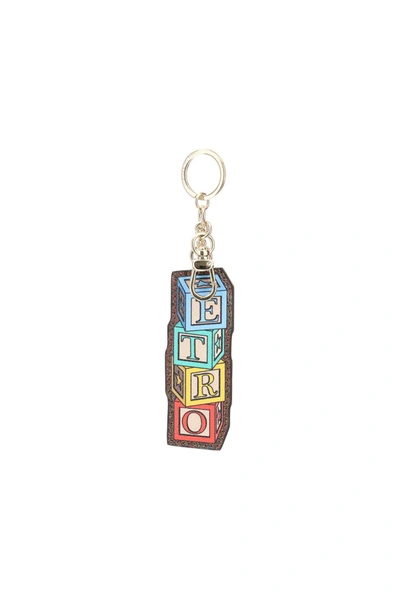 Shop Etro Charm Key Ring Twister Toys Logo In Rosso