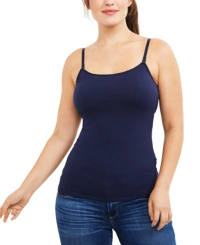 Shop A Pea In The Pod Maternity Nursing Camisole In Navy