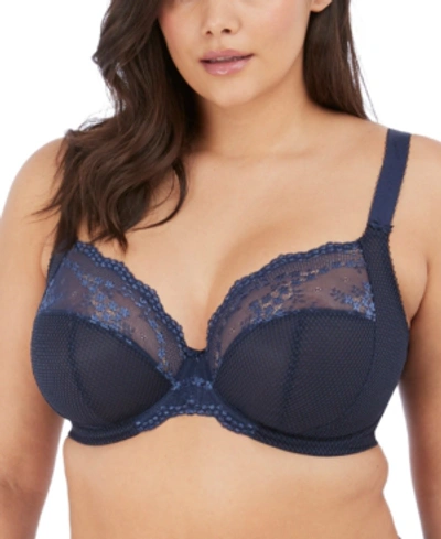 Shop Elomi Full Figure Charley Stretch Lace Bra El4382, Online Only In Navy