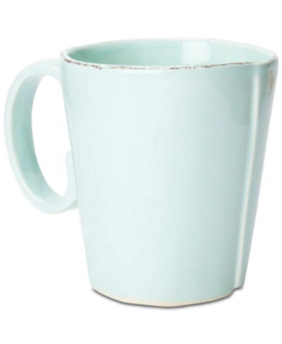 Shop Vietri Lastra Collection Mug In Aqua