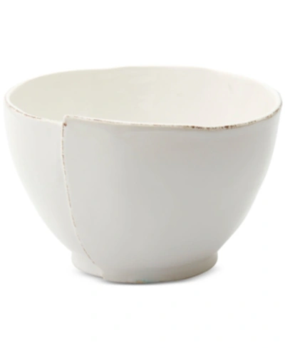 Vietri Lastra Stoneware Deep Serving Bowl In White