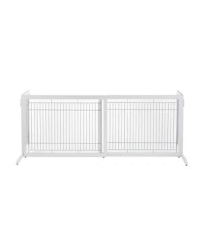 Shop Richell Freestanding Pet Gate - High-large In White