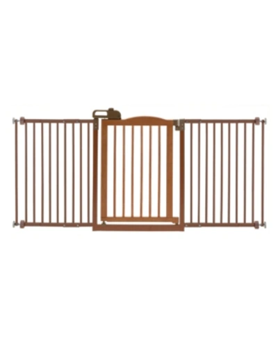 Shop Richell One-touch Gate Ii Wide In Brown