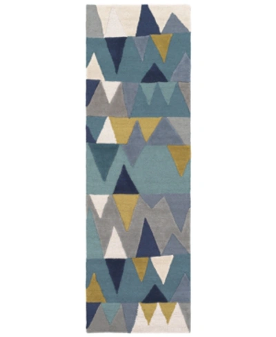 Surya Kennedy Kdy-3012 Bright Blue 2'6" X 8' Runner Area Rug In Bright Blue