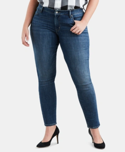 Shop Levi's Trendy Plus Size 711 Skinny Jeans In Astro Indigo-waterless