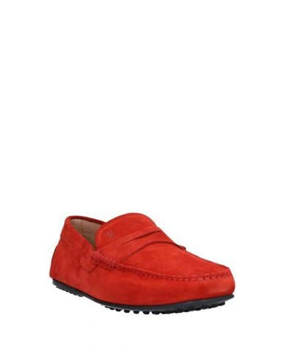 Shop Tod's Loafers In Red