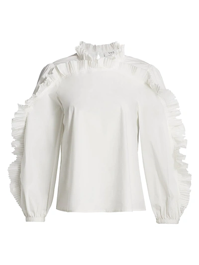 Shop Sea Women's Tabitha Pleated Blouse In White