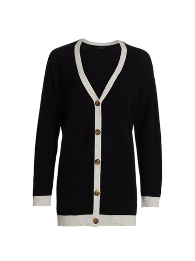 Shop Atm Anthony Thomas Melillo Women's Oversized Cashmere-blend Cardigan In Black