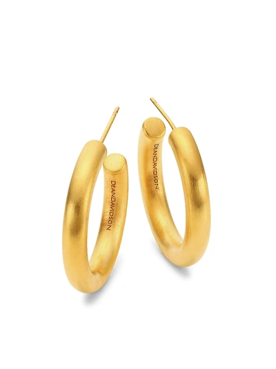 Shop Dean Davidson Women's Icon Dune Small Hoop Earrings In Gold