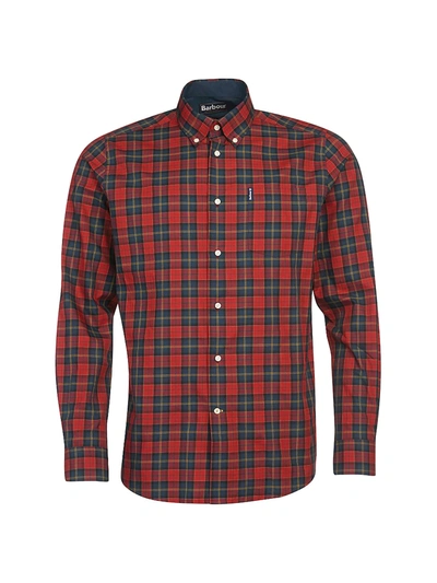 Shop Barbour Tartan 8 Tailored-fit Shirt In Crimson