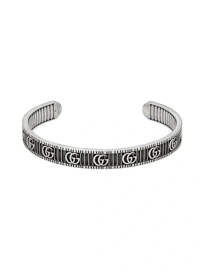 Shop Gucci Men's Gg Marmont Sterling Silver Cuff Bracelet