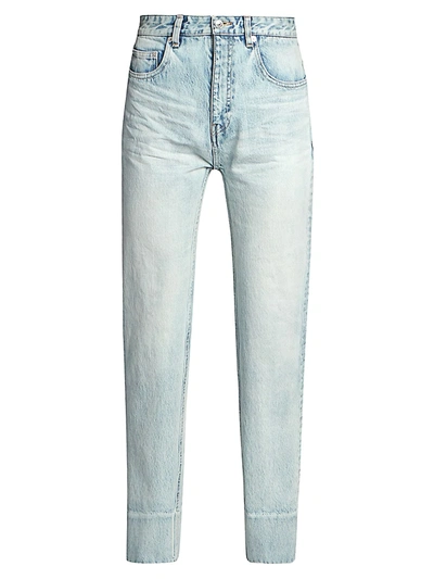 Shop Balenciaga Classic Slim-fit Jeans In Washed Light Blue