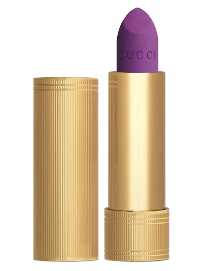 Shop Gucci Rouges À Lèvres Mat Lipstick In Purple