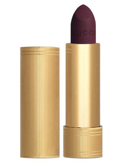 Shop Gucci Rouges À Lèvres Mat Lipstick In Purple