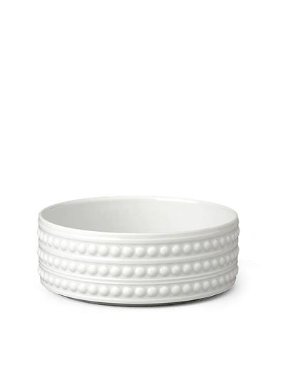 Shop L'objet Perlee White Serving Bowl In Size Medium