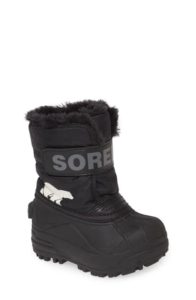 Shop Sorel Snow Commander Insulated Waterproof Boot In Nocturnal/sail Red