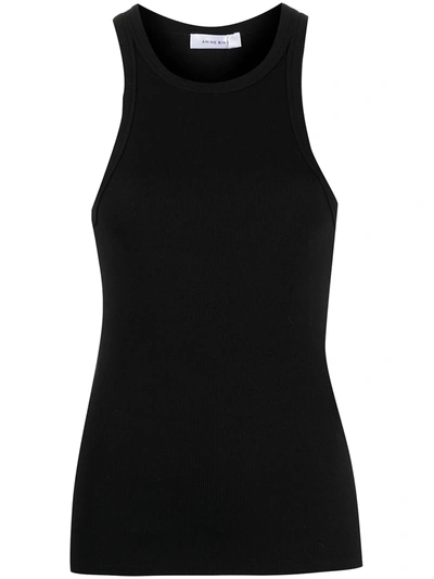 Shop Anine Bing Eva Racerback Tank Top In Black