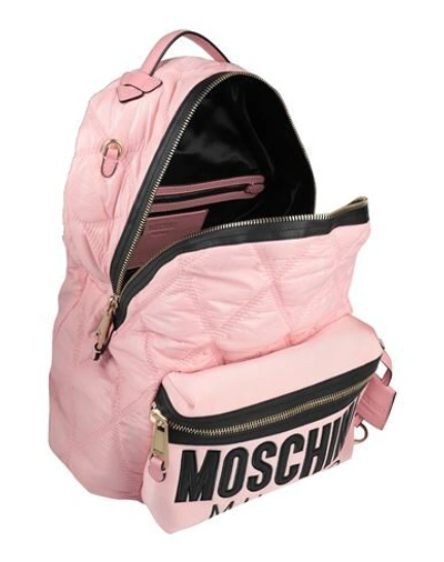 Shop Moschino Backpacks & Fanny Packs In Pink