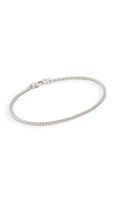 Shop Tom Wood Curb Bracelet In Sterling Silver
