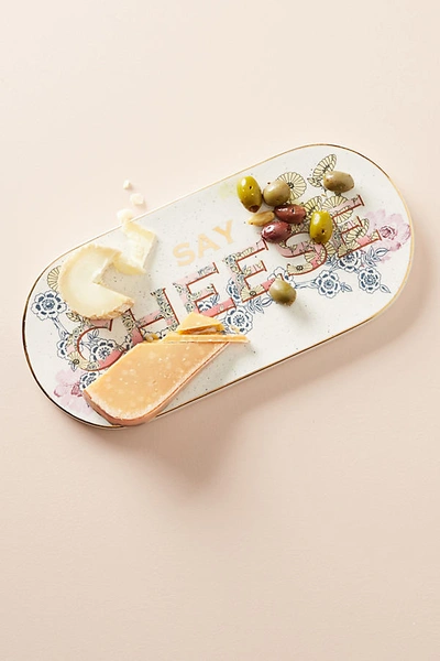 Shop Anthropologie Say Cheese Board By  In White Size Cttngboard