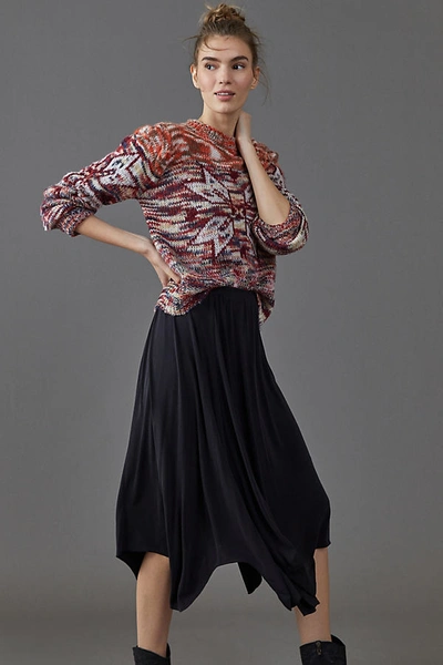 Shop Amadi Ellen Midi Skirt In Black