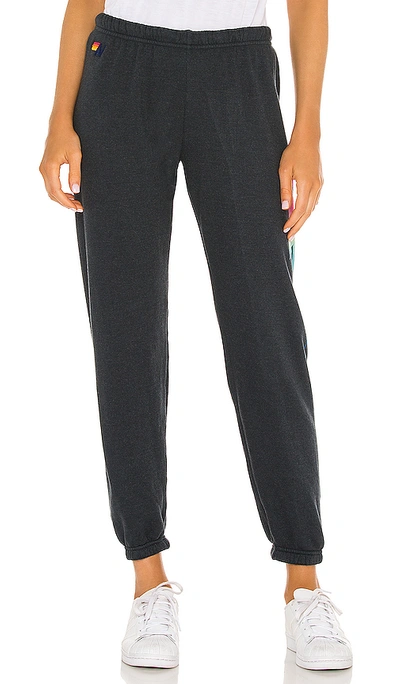 Shop Aviator Nation Bolt Sweatpants In Rainbow Pink