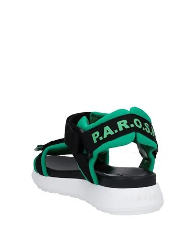 Shop P.a.r.o.s.h Sandals In Green
