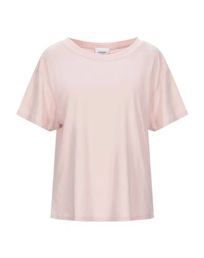 Shop Dondup T-shirts In Light Pink