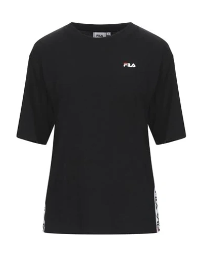 Shop Fila Woman T-shirt Black Size Xs Cotton