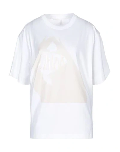 Shop Chloé T-shirts In White