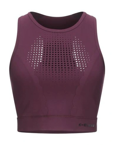 Shop C-clique Woman Top Purple Size L Polyamide, Elastane