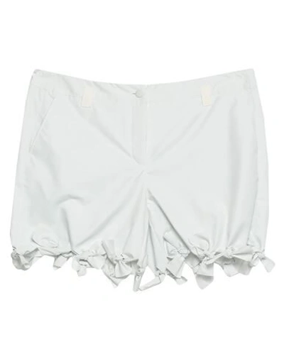 Shop Emporio Armani Woman Shorts & Bermuda Shorts Light Grey Size 6 Cotton, Polyamide, Viscose