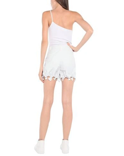 Shop Emporio Armani Woman Shorts & Bermuda Shorts Light Grey Size 6 Cotton, Polyamide, Viscose